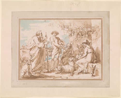 013  Jacob tending Laban's sheep.