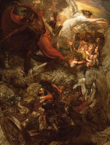 017  Moses destroying Pharaoh and his host in the Red Sea