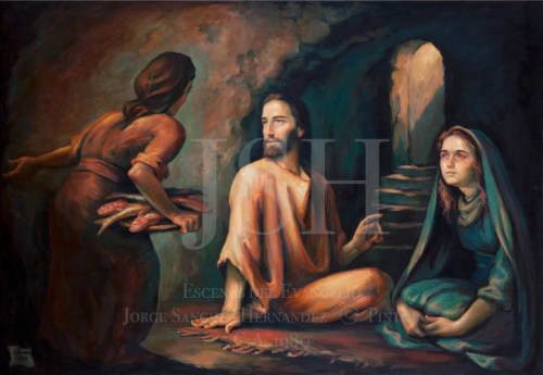 31. Martha and Mary by Jorge Sanchez Hernandez