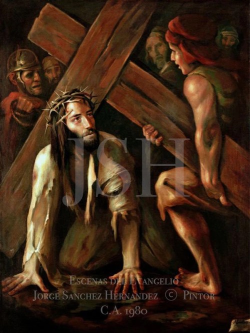 37. Jesus falls by Jorge Sanchez Hernandez